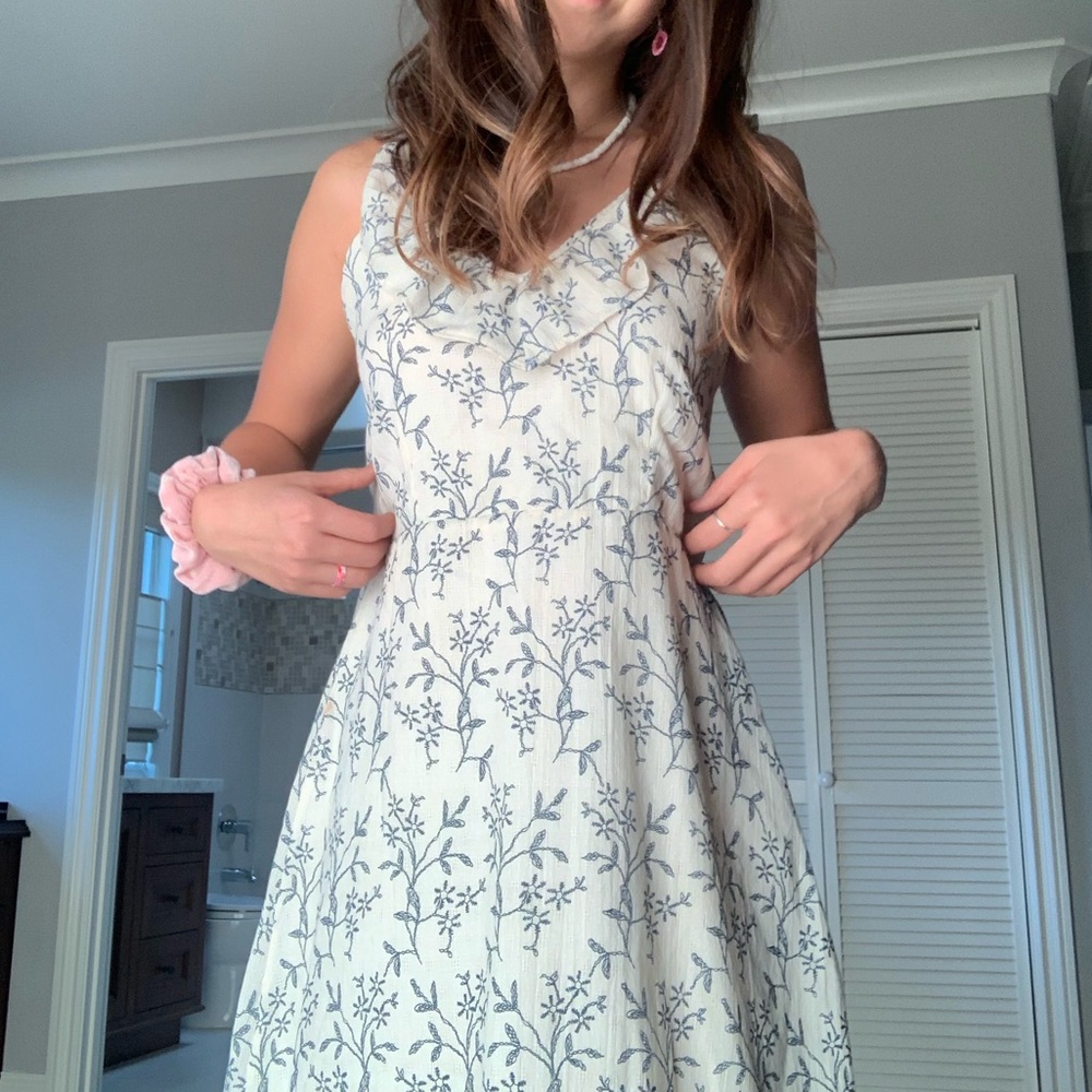 Floral Strappy Back Dress